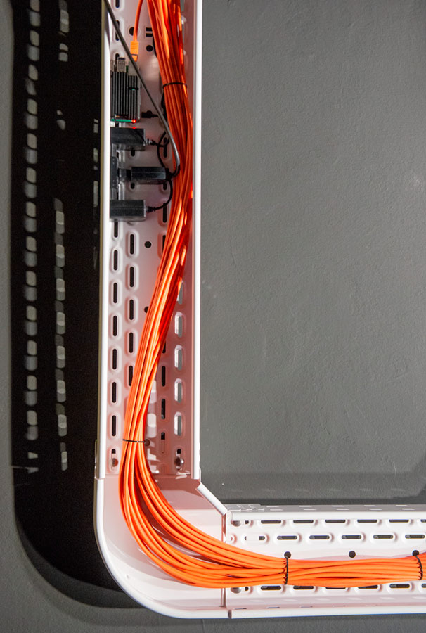 Condición de cableado por moldura 100*45
